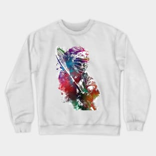 Lacrosse sport art #lacrosse #sport Crewneck Sweatshirt